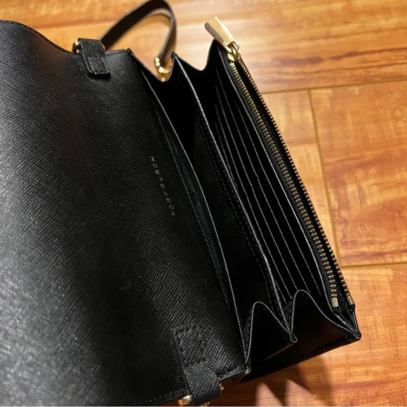 Tory Burcn robinson wallet on chain black gold - Picture 6 of 6